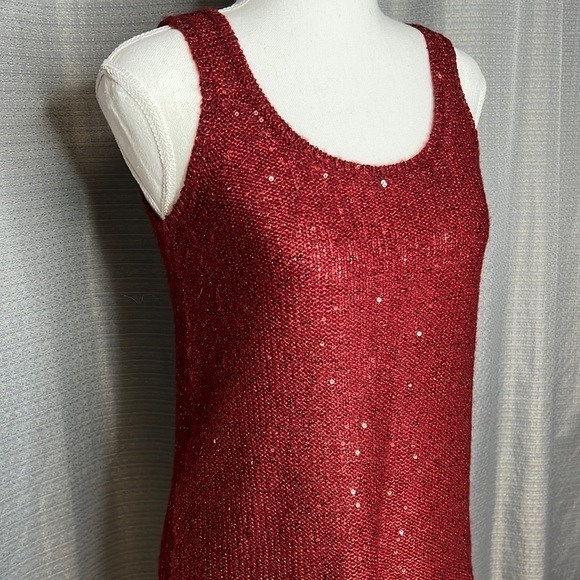 ANNE KLEIN XS WINE COLORED TANK TOP - Picture 3 of 7
